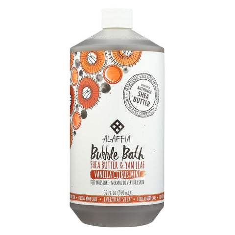 Alaffia - Everyday Bubble Bath - Vanilla Citrus Mint - 32 Fl Oz.