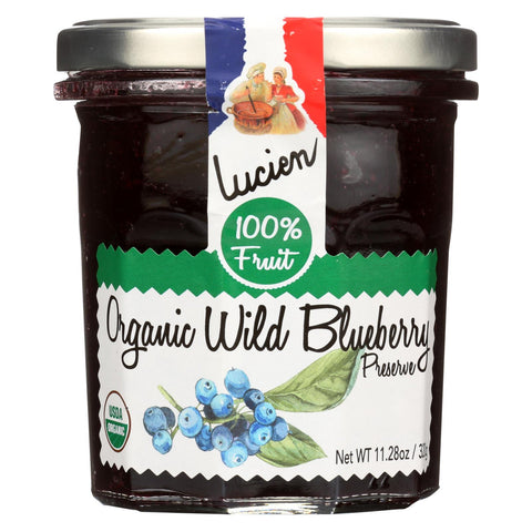 Lucien Georgelin Fruit Spread - Organic - Wild Blueberry - Case Of 6 - 11.28 Oz