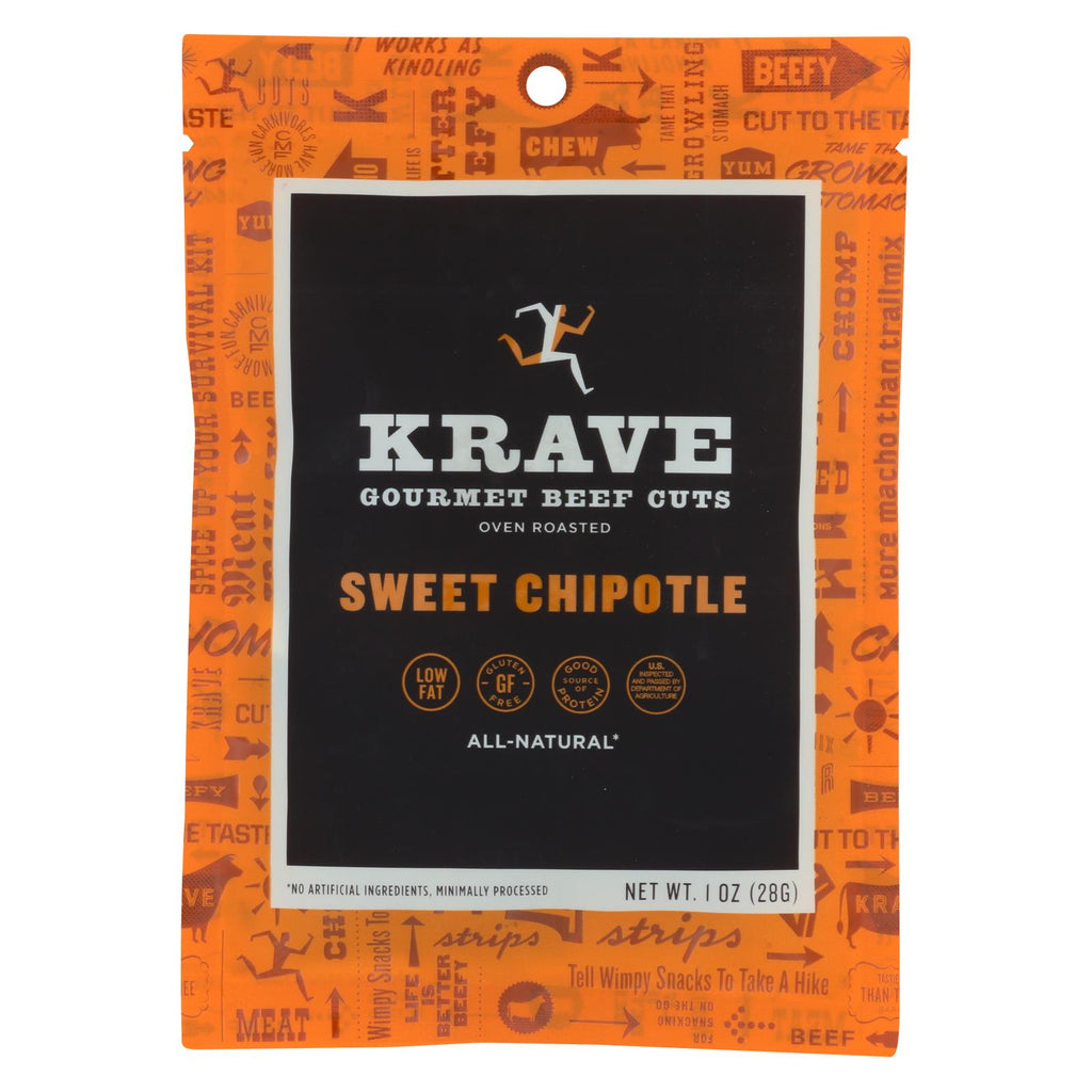 Krave Beef Jerky - Sweet Chipotle - Case Of 18 - 1 Oz