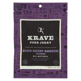 Krave Pork Jerky - Black Cherry Barbecue Seasoned - Case Of 18 - 1 Oz