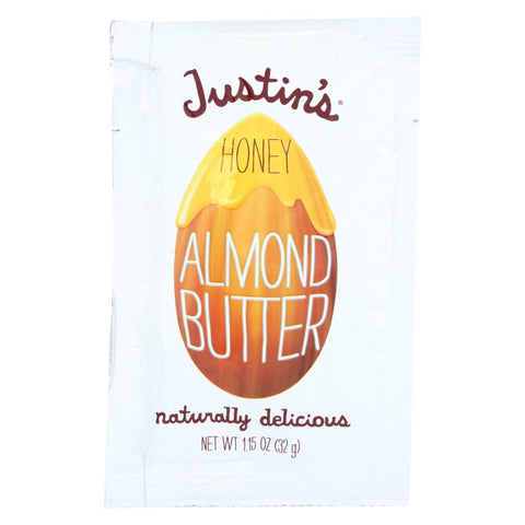 Justin's Nut Butter Squeeze Pack - Almond Butter - Honey - Case Of 10 - 1.15 Oz.