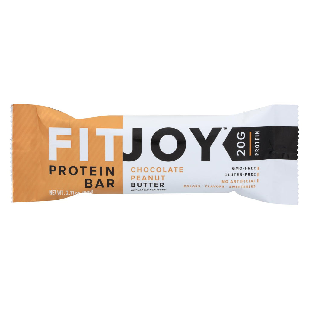 Fitjoy - Protein Bar - Chocolate Peanut Butter - Case Of 12 - 2.11 Oz.