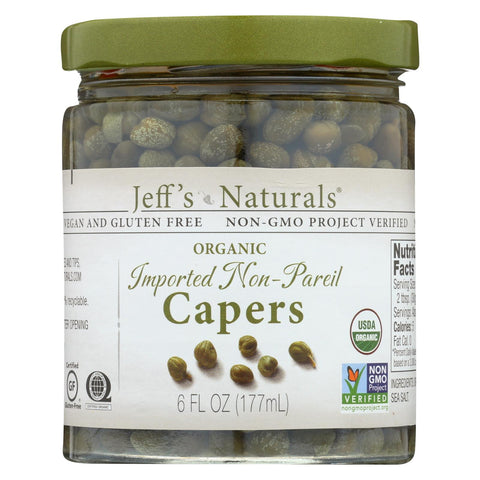 Jeff's Natural Jeff's Natural Imported Non Pareil Capers - Capers - Case Of 6 - 6 Oz.