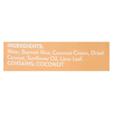 Tilda Rice - Basmati - Coconut - Ready Heat - Case Of 6 - 8.5 Oz