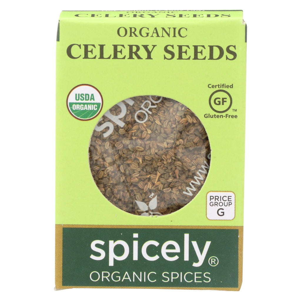 Spicely Organics - Organic Celery Seeds - Case Of 6 - 0.35 Oz.