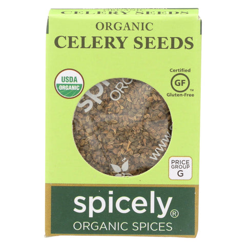 Spicely Organics - Organic Celery Seeds - Case Of 6 - 0.35 Oz.