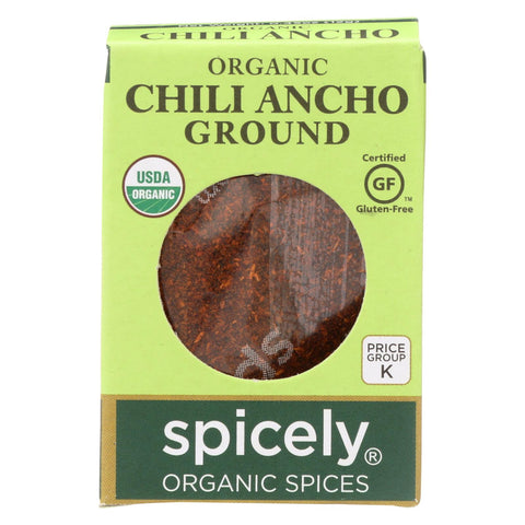 Spicely Organics - Organic Ancho Chili - Ground - Case Of 6 - 0.45 Oz.