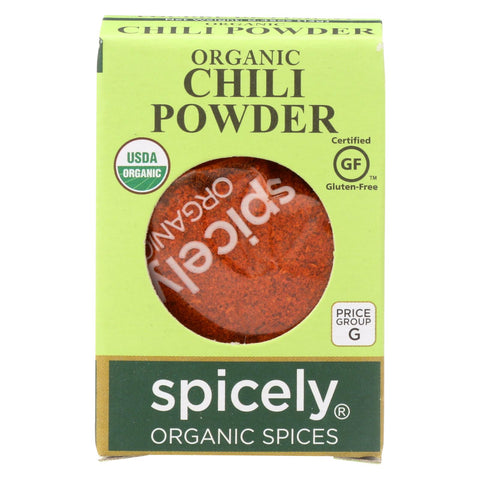 Spicely Organics - Organic Chili Powder - Case Of 6 - 0.45 Oz.