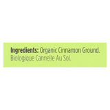 Spicely Organics - Organic Cinnamon - Ground - Case Of 6 - 0.45 Oz.