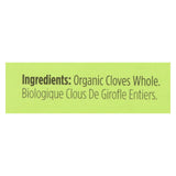 Spicely Organics - Organic Cloves - Whole - Case Of 6 - 0.15 Oz.