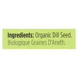 Spicely Organics - Organic Dill Seed - Case Of 6 - 0.35 Oz.