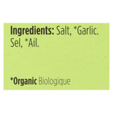 Spicely Organics - Organic Garlic Salt - Case Of 6 - 0.8 Oz.