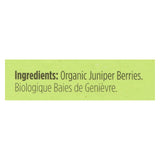 Spicely Organics - Organic Juniper Berries - Case Of 6 - 0.2 Oz.