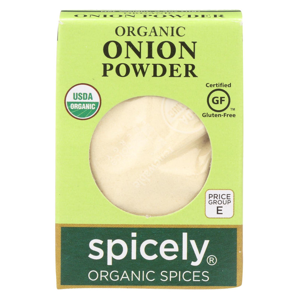 Spicely Organics - Organic Onion Powder - Case Of 6 - 0.4 Oz.