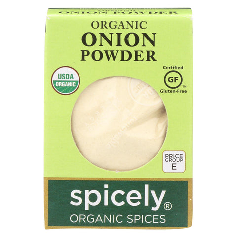 Spicely Organics - Organic Onion Powder - Case Of 6 - 0.4 Oz.