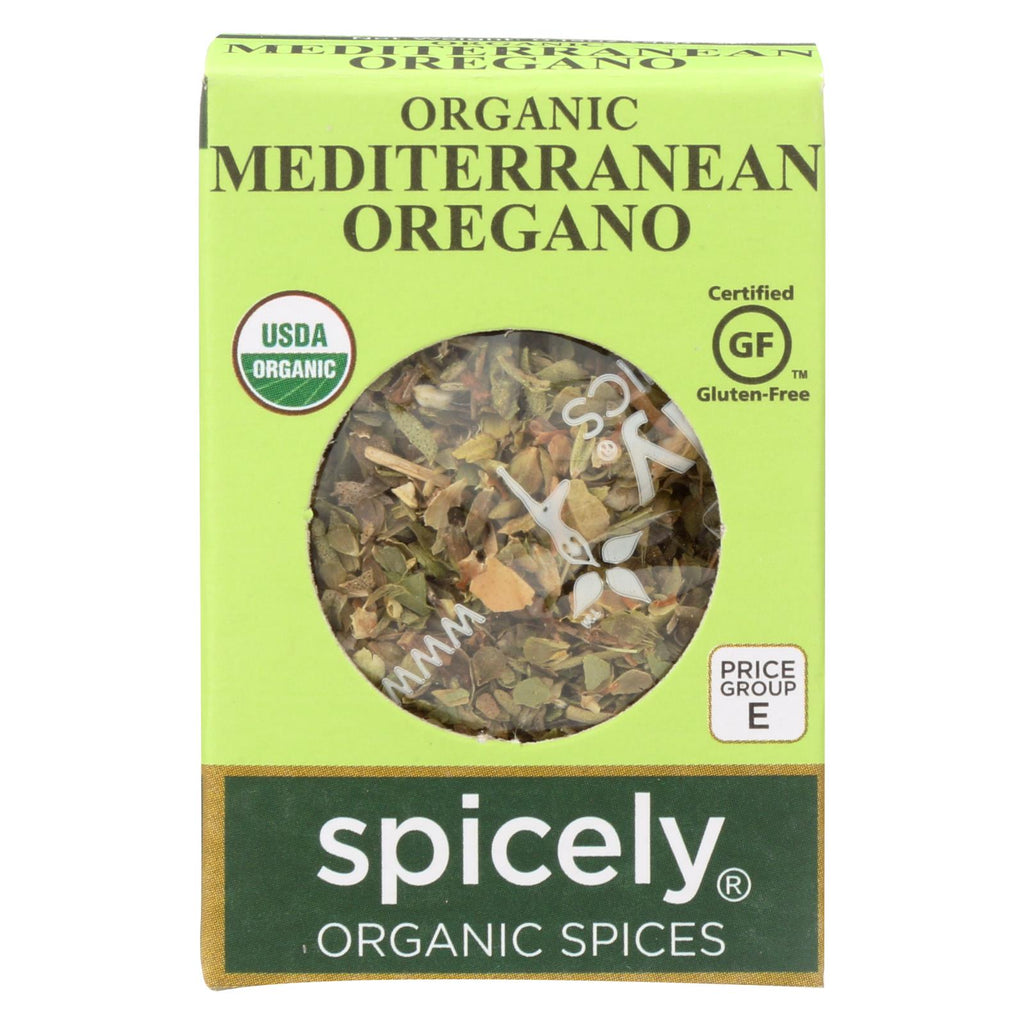 Spicely Organics - Organic Oregano - Case Of 6 - 0.15 Oz.