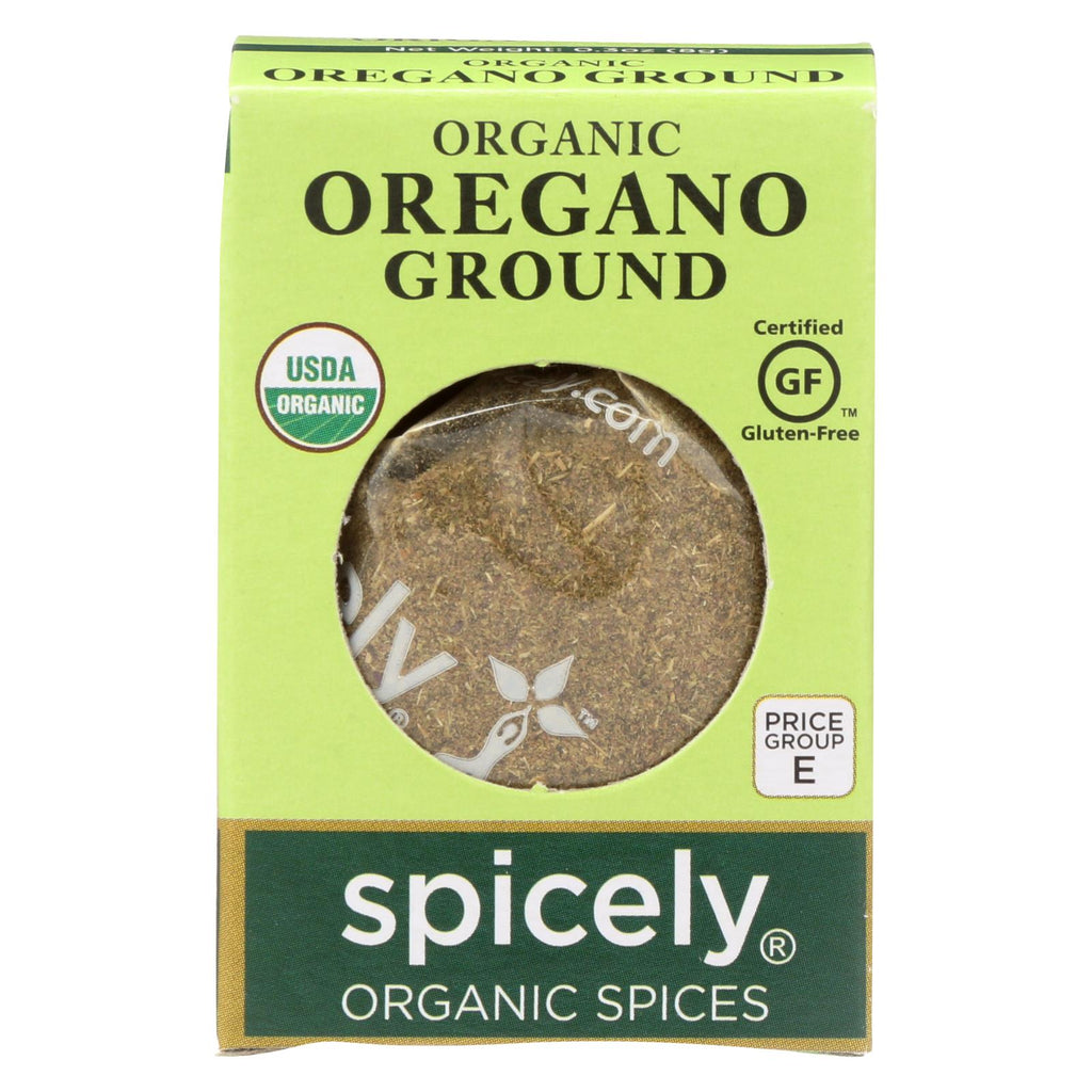 Spicely Organics - Organic Oregano - Ground - Case Of 6 - 0.3 Oz.