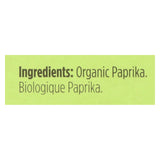 Spicely Organics - Organic Paprika - Case Of 6 - 0.45 Oz.