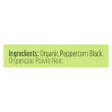 Spicely Organics - Organic Peppercorn - Black - Case Of 6 - 0.45 Oz.