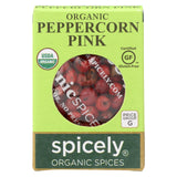 Spicely Organics - Organic Peppercorn - Pink - Case Of 6 - 0.15 Oz.