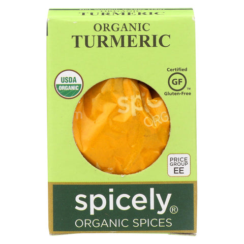 Spicely Organics - Organic Turmeric - Case Of 6 - 0.45 Oz.