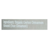 Spicely Organics - Organic Cinnamon - Ground - Case Of 2 - 3 Oz.