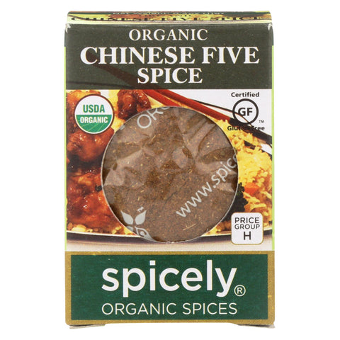 Spicely Organics - Organic Chinese 5 Spice Seasoning - Case Of 6 - 0.4 Oz.