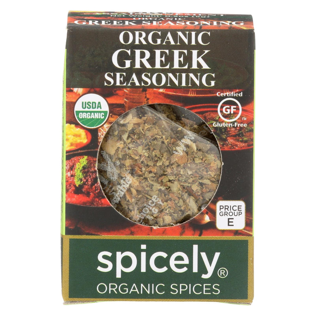 Spicely Organics - Organic Greek Seasoning - Case Of 6 - 0.2 Oz.