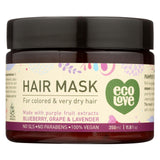 Ecolove Hair Mask - Purple Fruit Hair Mask For Colored And Very Dry Hair  - Case Of 1 - 11.8 Oz.