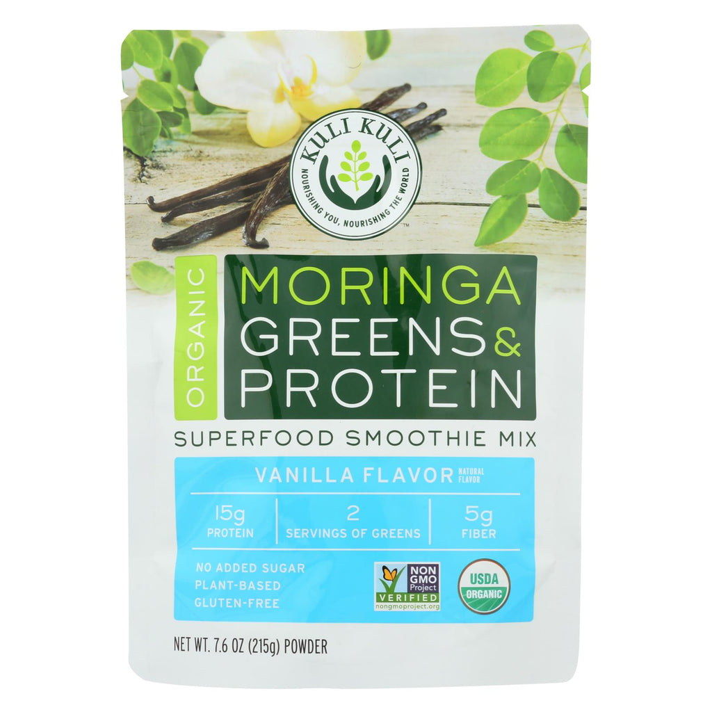 Kuli Kuli Moringa Greens And Protein Powder - Vanilla Flavor - 7.6 Oz