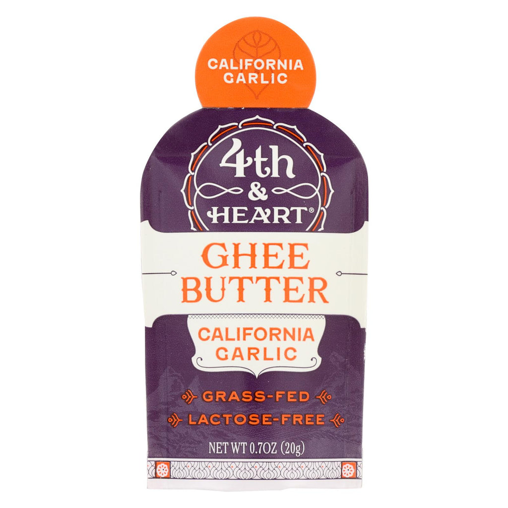 4th And Heart - Ghee - California Garlic - Single - Case Of 5 - 0.7 Oz.