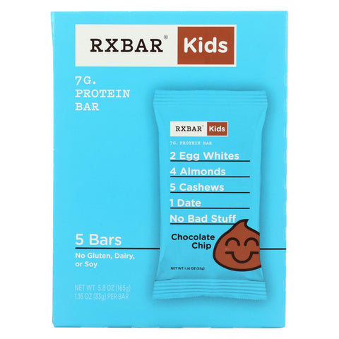 Rxbar - Kids Protein Bar - Chocolate Chip - Case Of 6 - 5-1.16 Oz.