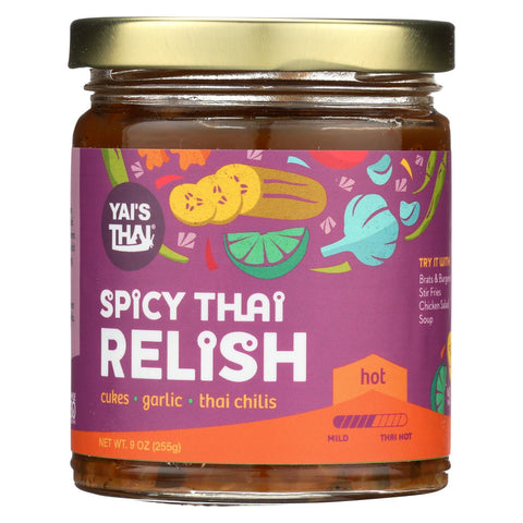 Yai's Thai Relish - Thai Spicy - Case Of 6 - 9 Oz