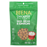 Biena Chickpea Snacks - Sour Cream & Onion - Case Of 8 - 5 Oz.