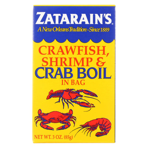 Zatarain's Crab Boil - Dry - Case Of 6 - 3 Oz