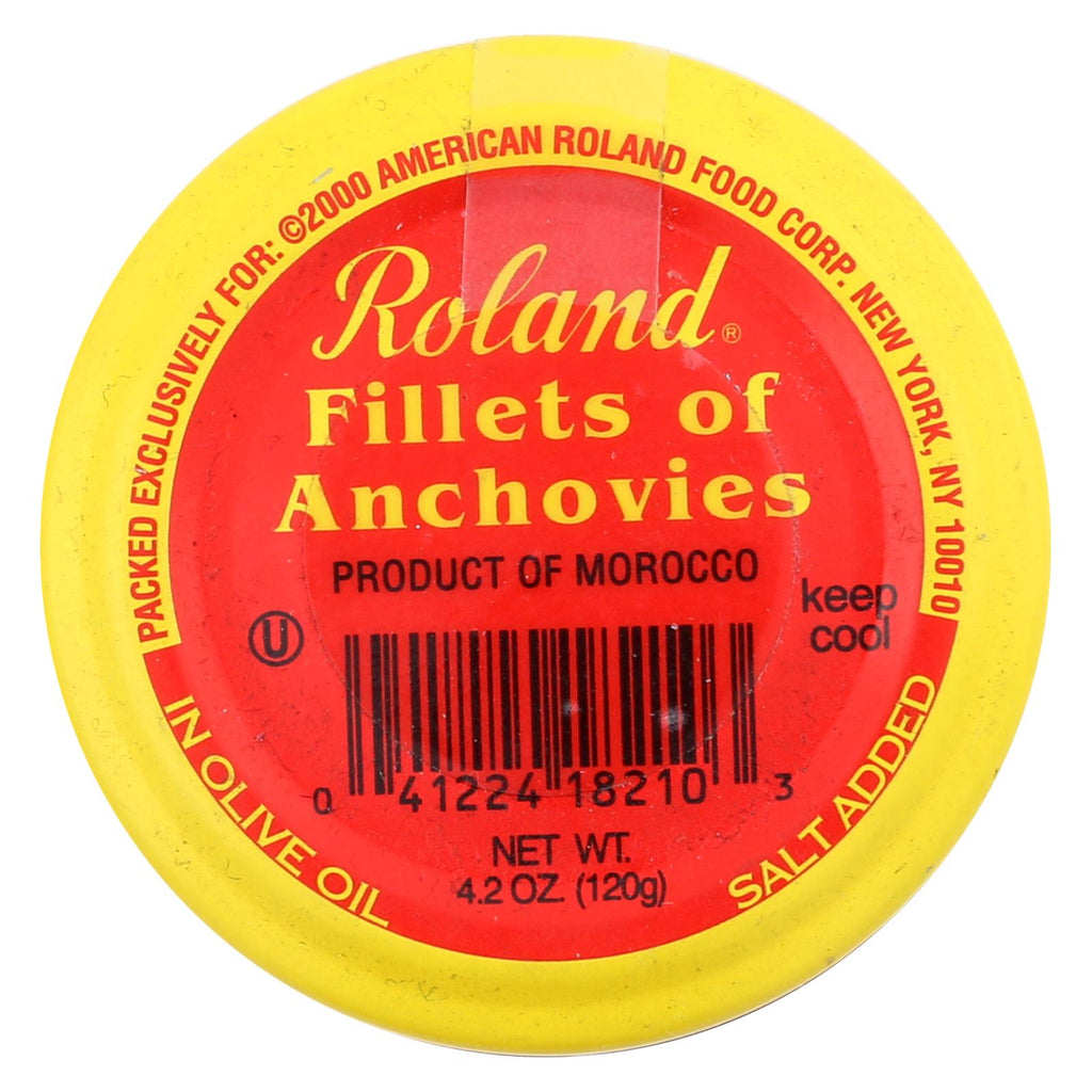 Roland Products Anchovy Fillet - Olive Ol - Jar - Case Of 6 - 4.2 Oz