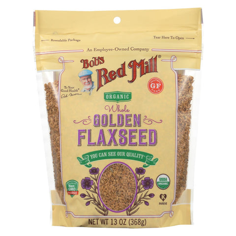 Bob's Red Mill - Organic Flaxseeds - Golden - Case Of 6 - 13 Oz