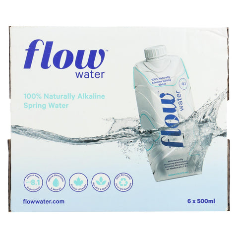 Flow Spring Water - Natural Alkaline - Case Of 6 - 500 Ml