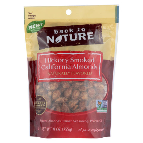 Back To Nature  Hickory Smoked California Almonds - Case Of 9 - 9 Oz.