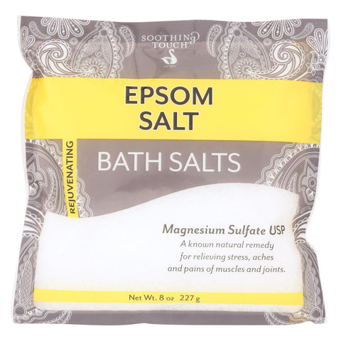 Soothing Touch Bath Salts - Unscentd Epsom - Case Of 6 - 8 Oz