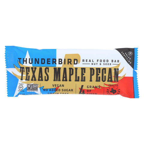 Thunderbird - Real Food Bar - Texas Maple Pecan - Case Of 15 - 1.7 Oz.