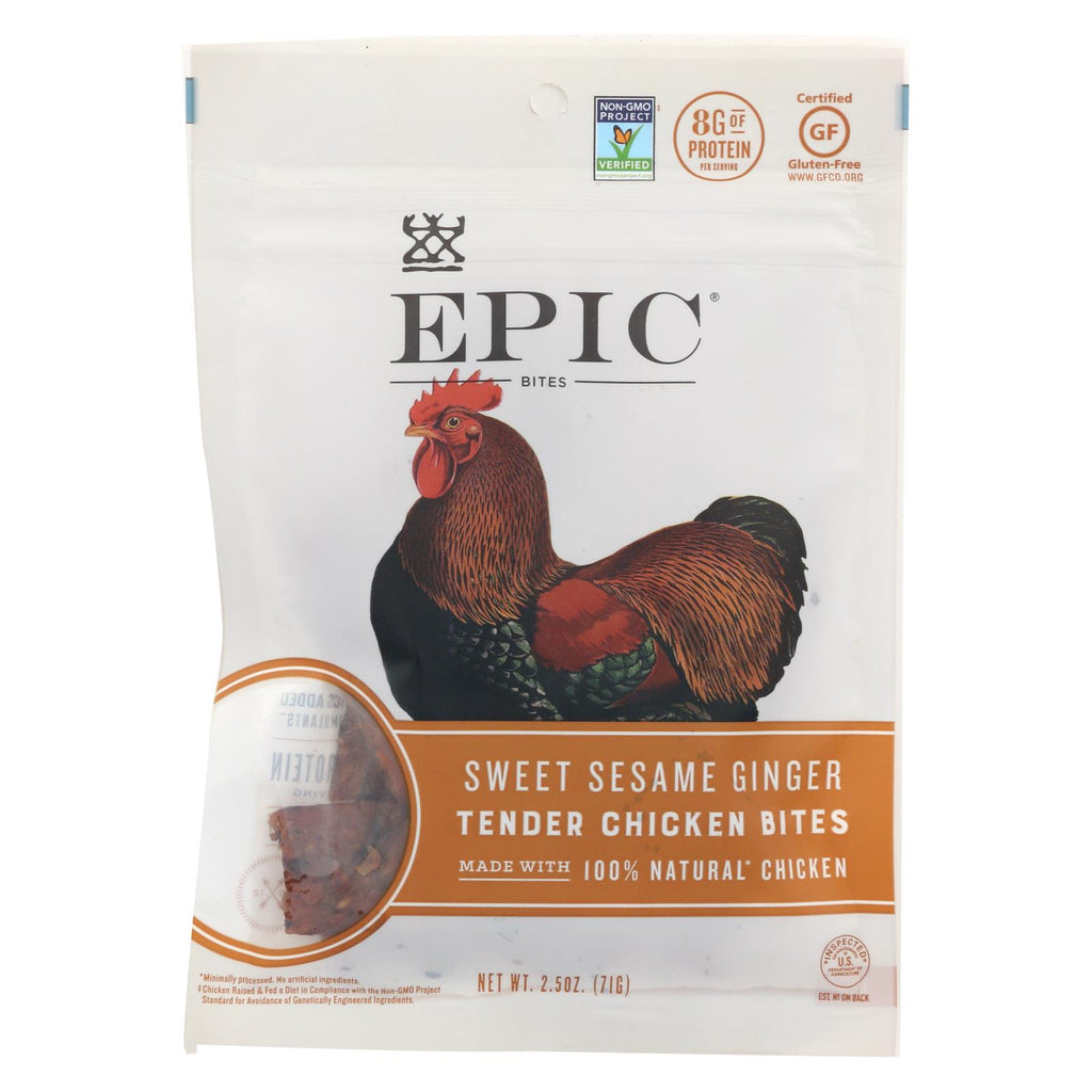 Epic - Jerky Bites - Chicken Meat - Case Of 8 - 2.5 Oz.