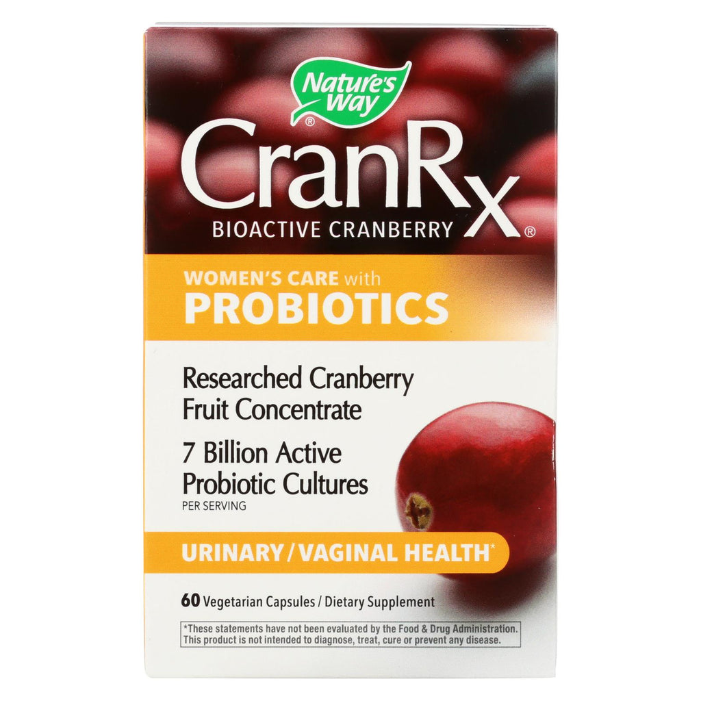 Nature's Way - Cranberry Rx With Probiotics - 60 Veg Capsules