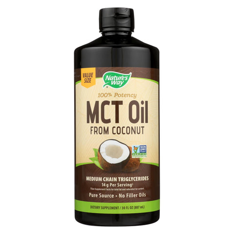 Nature's Way - 100 Percent Mct Oil From Coconut - 30 Fl Oz.