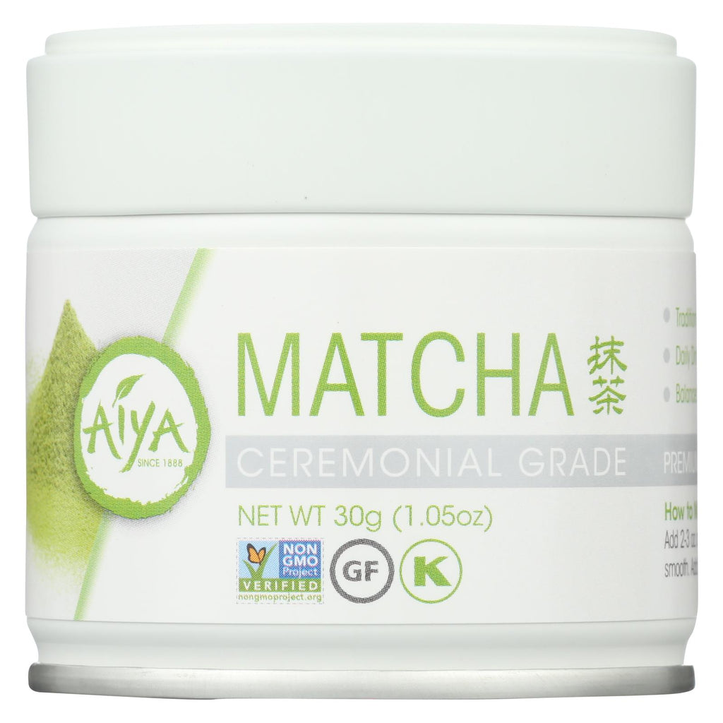 Aiya Tea - Organic Matcha - Ceremonial Grade - Case Of 6 - 30 Grm