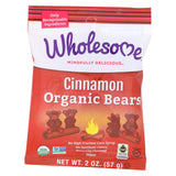 Wholesome! Candy - Organic - Cinnamon Bears - Case Of 12 - 2 Oz