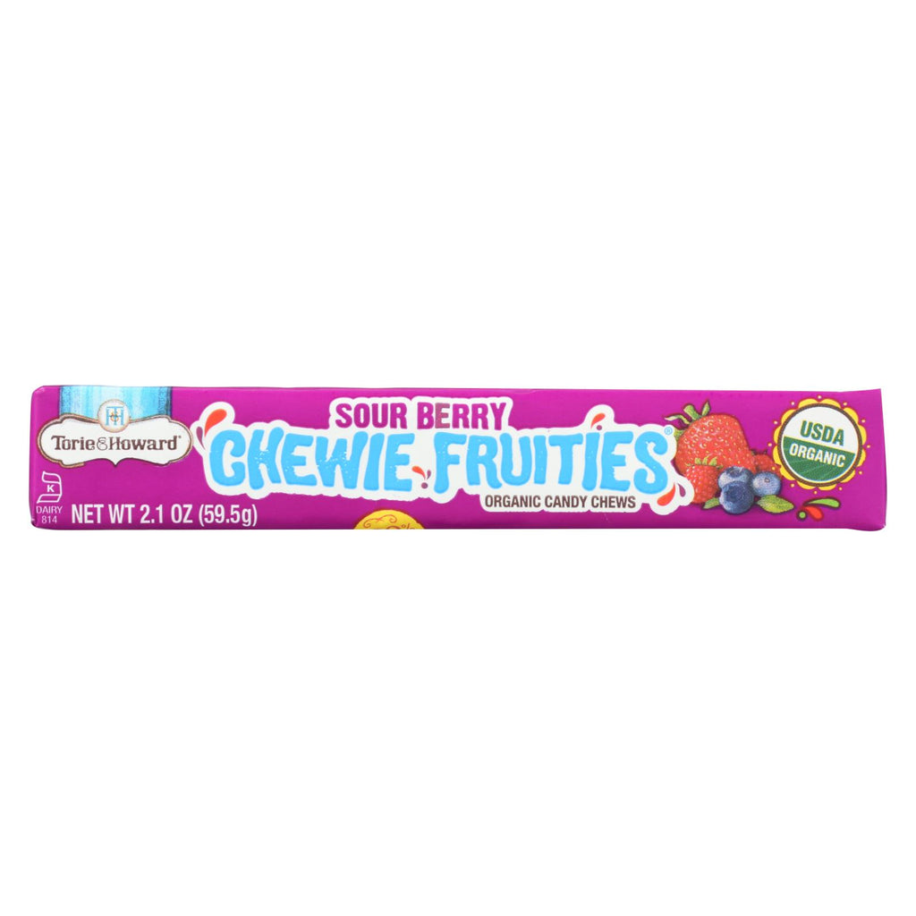 Torie And Howard - Chewy Fruities Organic Candy Chews - Sour Berry - Case Of 18 - 2.1 Oz.