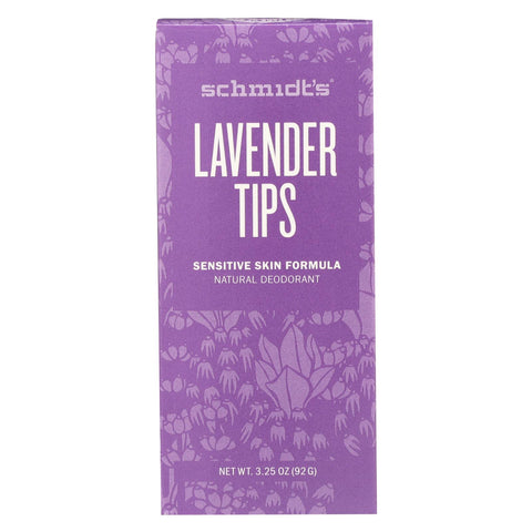 Schmidt's Natural Deodorant Stick - Lavender Tips - 3.25 Oz