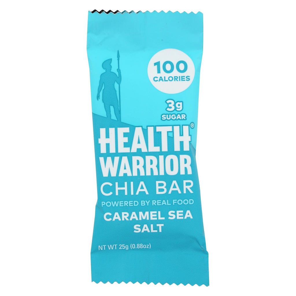 Health Warrior Chia Bar - Caramel Sea Salt - Case Of 15 - .88 Oz