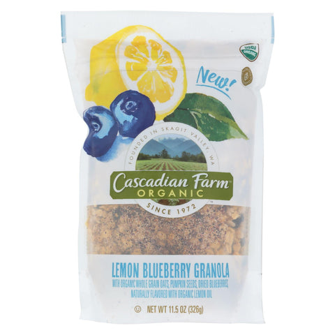 Cascadian Farm Granola - Organic - Lemon Blueberry - Case Of 4 - 11.5 Oz